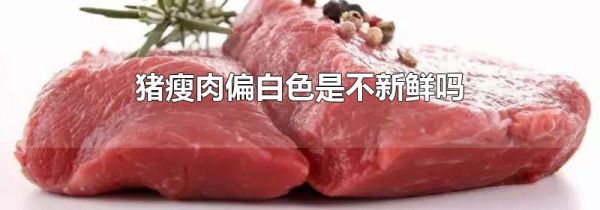 猪瘦肉偏白色是不新鲜吗