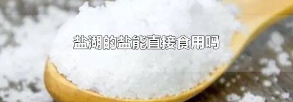 盐湖的盐能直接食用吗