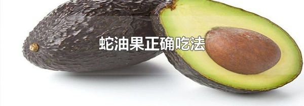 蛇油果正确吃法