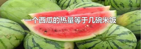 一个西瓜的热量等于几碗米饭