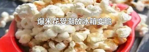 爆米花受潮放冰箱变脆