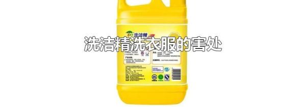洗洁精洗衣服的害处