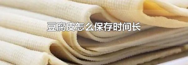 豆腐皮怎么保存时间长