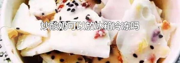 炒酸奶可以放冰箱冷冻吗