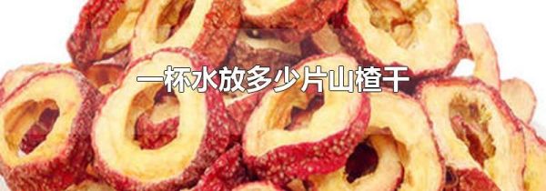 一杯水放多少片山楂干