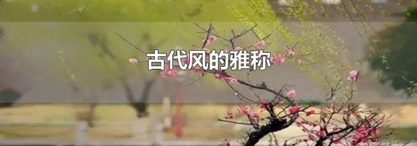 古代风的雅称