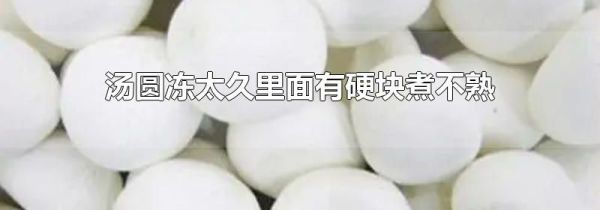 汤圆冻太久里面有硬块煮不熟