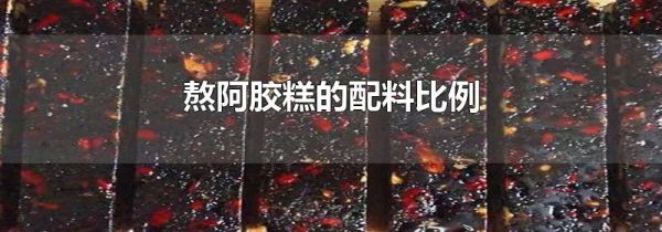 熬阿胶糕的配料比例