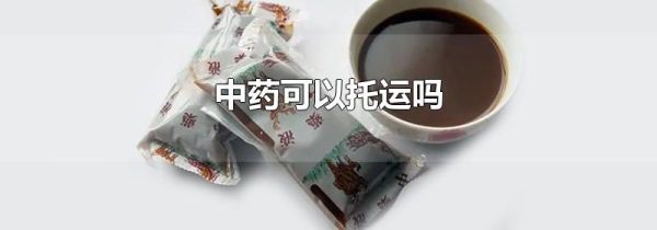中药可以托运吗