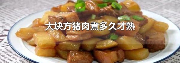 大块方猪肉煮多久才熟