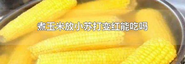 煮玉米放小苏打变红能吃吗