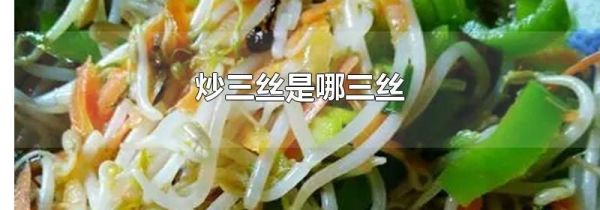 炒三丝是哪三丝