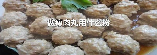 做瘦肉丸用什么粉