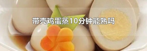 带壳鸡蛋蒸10分钟能熟吗