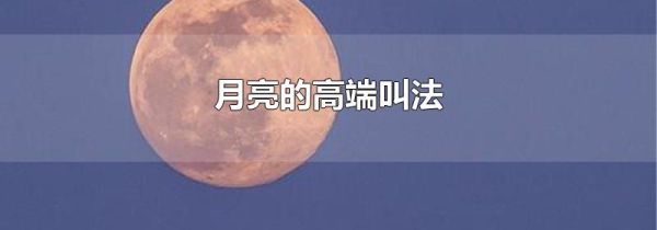 月亮的高端叫法