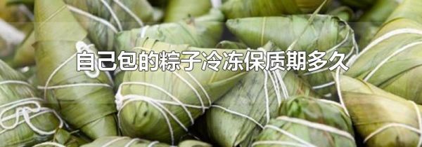 自己包的粽子冷冻保质期多久