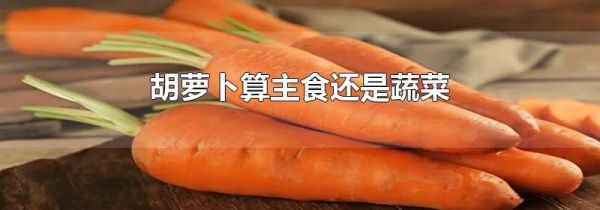 胡萝卜算主食还是蔬菜
