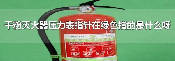 干粉灭火器压力表指针在绿色指的是什么呀