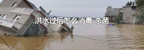 洪水过后怎么消毒 杀菌