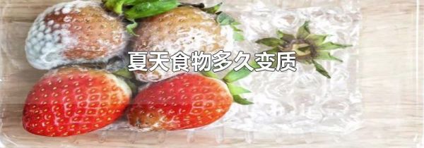 夏天食物多久变质
