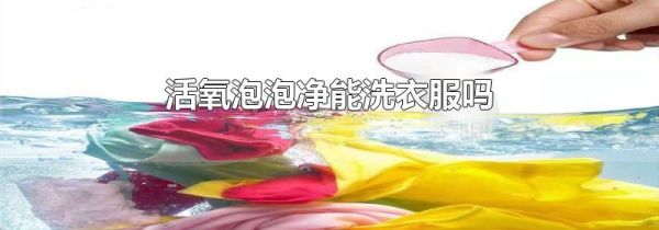 活氧泡泡净能洗衣服吗