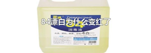 84漂白为什么变红了