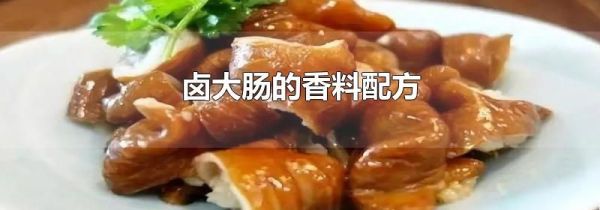 卤大肠的香料配方