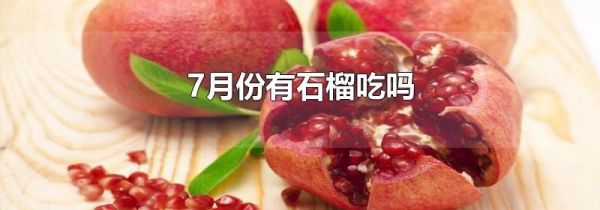 7月份有石榴吃吗
