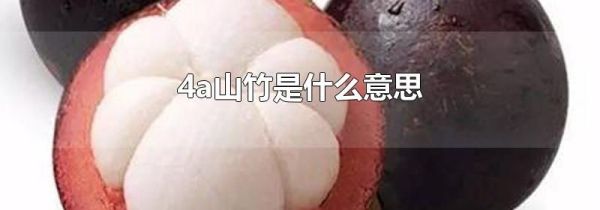 4a山竹是什么意思