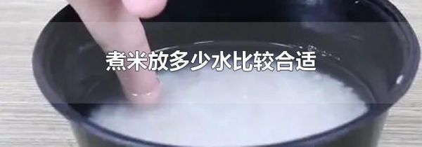 煮米放多少水比较合适