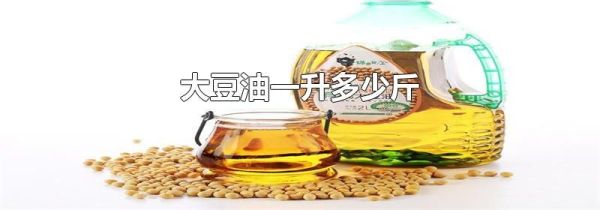 大豆油一升多少斤