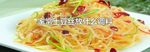 家常土豆丝放什么调料