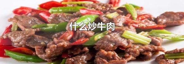 什么炒牛肉
