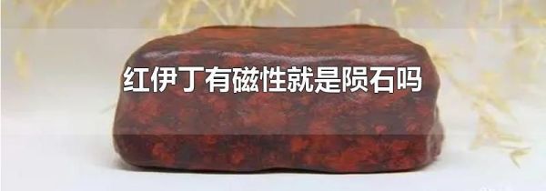红伊丁有磁性就是陨石吗