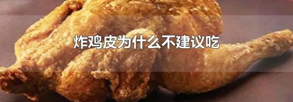 炸鸡皮为什么不建议吃