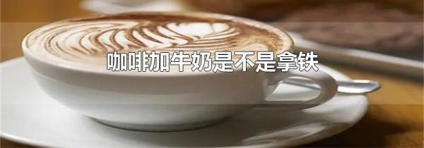 咖啡加牛奶是不是拿铁
