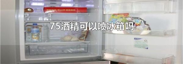 75酒精可以喷冰箱吗
