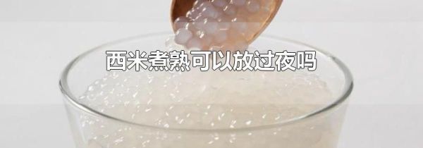 西米煮熟可以放过夜吗