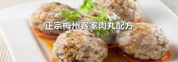 正宗梅州客家肉丸配方