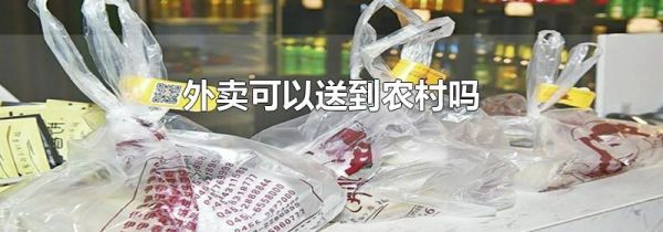 外卖可以送到农村吗