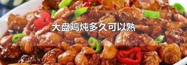 大盘鸡炖多久可以熟