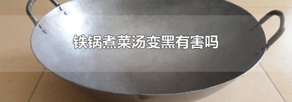 铁锅煮菜汤变黑有害吗