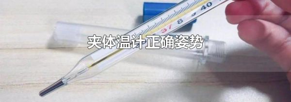 夹体温计正确姿势
