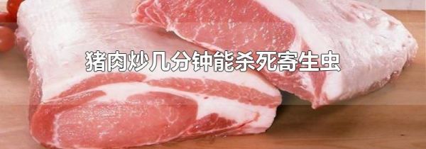 猪肉炒几分钟能杀死寄生虫