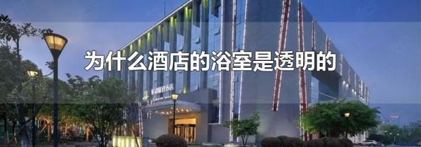 为什么酒店的浴室是透明的