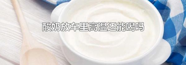 酸奶放车里高温还能喝吗