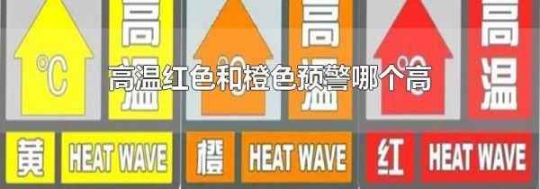 高温红色和橙色预警哪个高
