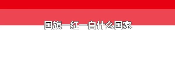 国旗一红一白什么国家