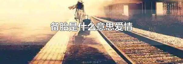 备胎是什么意思爱情