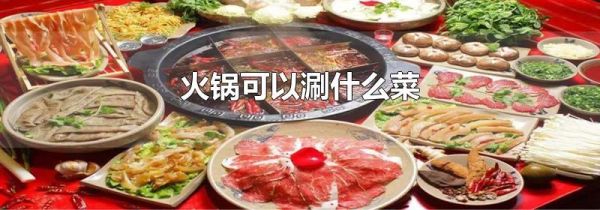 火锅可以涮什么菜